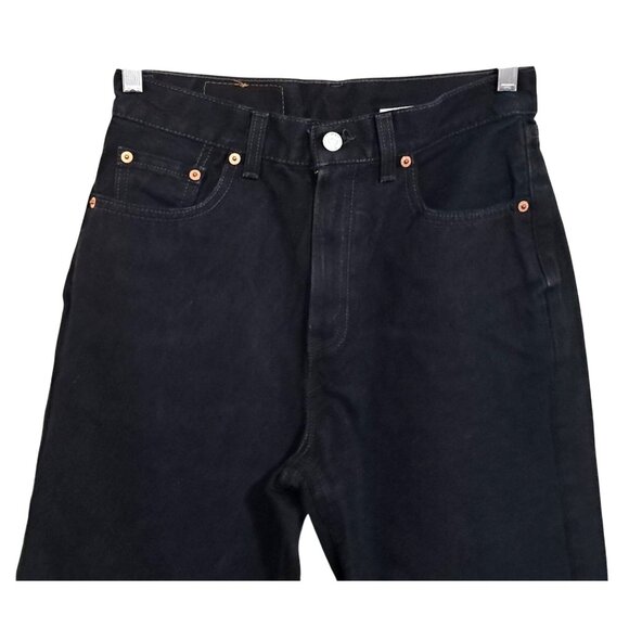 Vtg Levis 560 Y2K Jeans Womens Size 8 Regular S Loose Fit Straight Leg  Black 90 - Picture 2 of 8